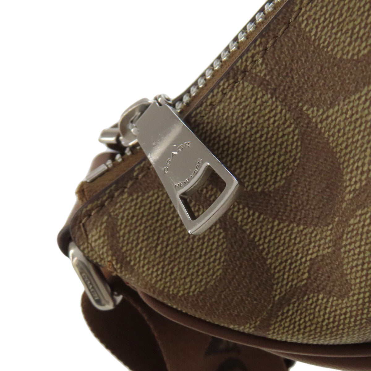 Coach Shoulder Bag Ct643 Pvc Brown Pace
