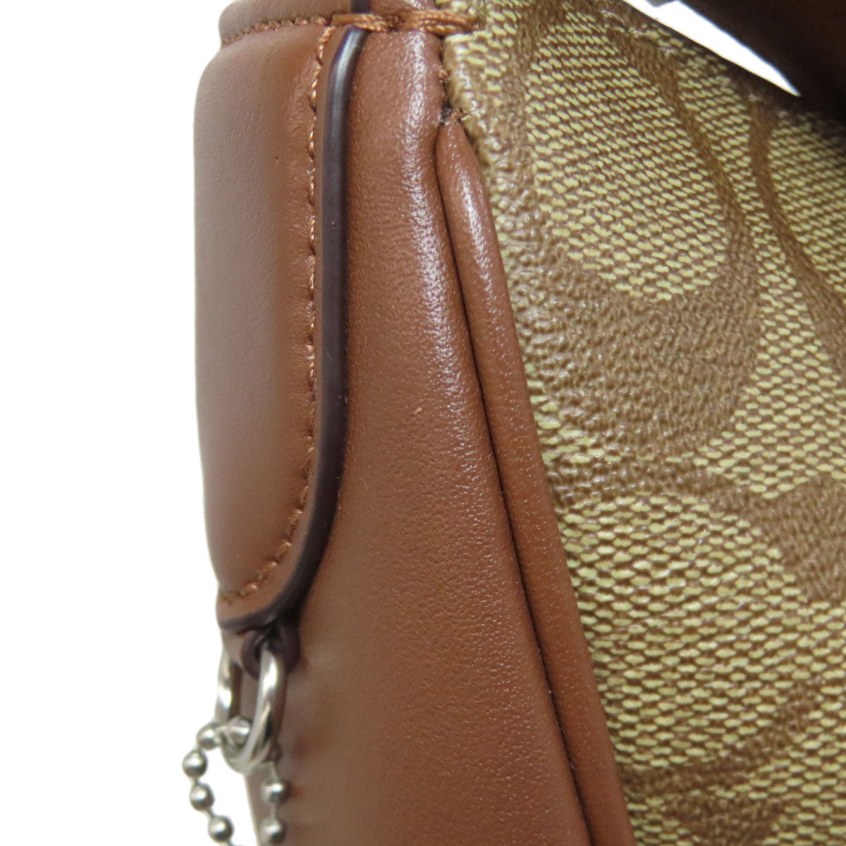 Coach Shoulder Bag Ct643 Pvc Brown Pace