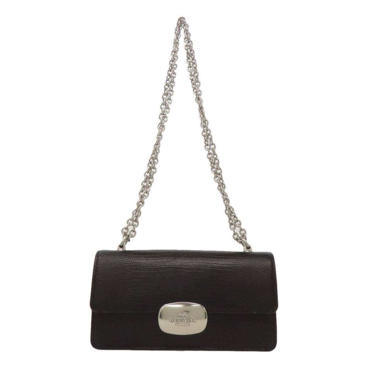 Coach Shoulder Bag Cr106 Pvc Black Eliza