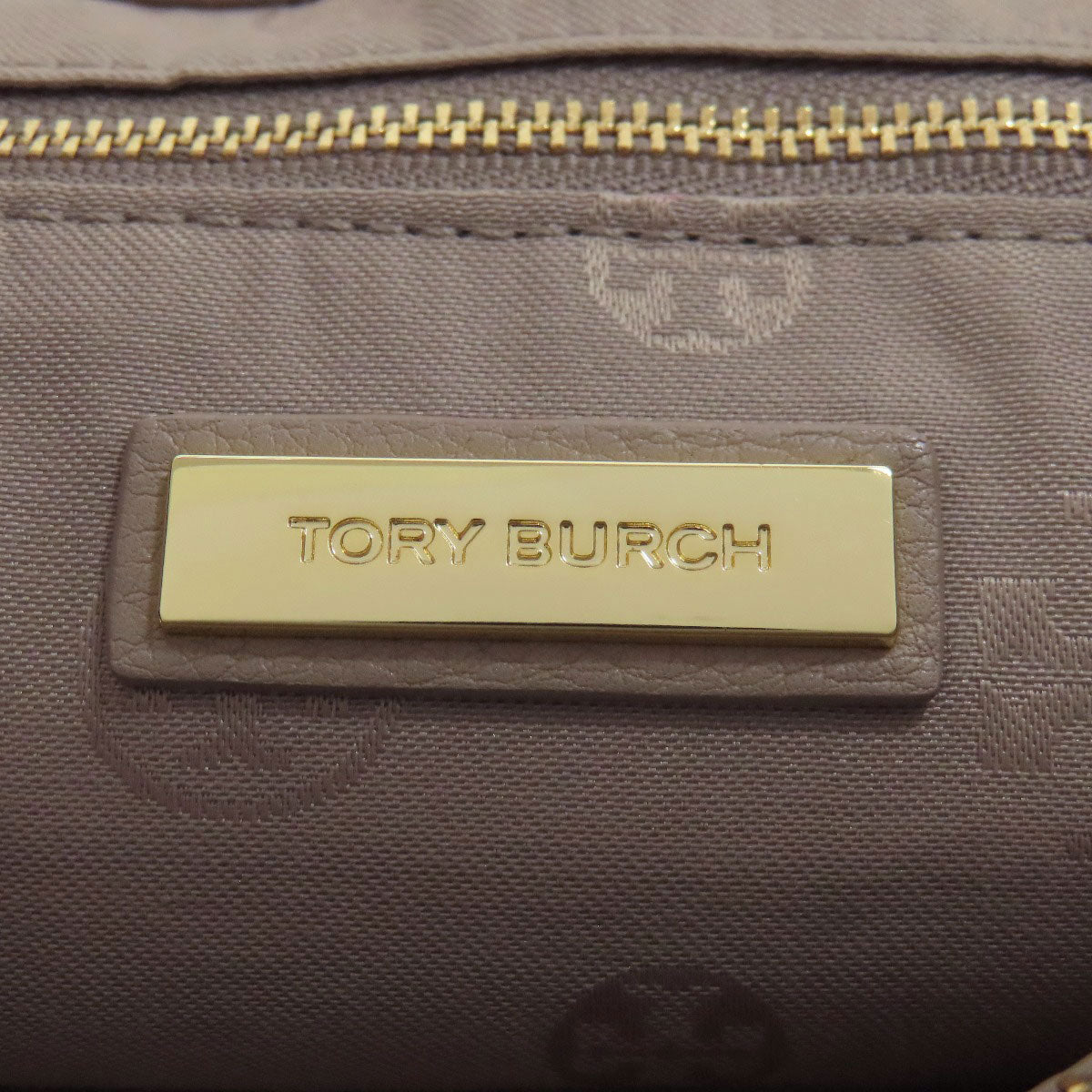 Tory Burch Shoulder Bag Leather Beige Marion