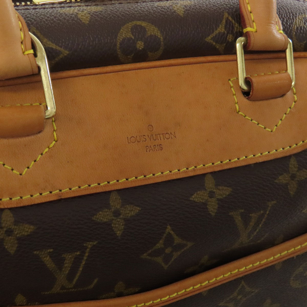 Louis Vuitton Handbag M47270 Monogram Canvas Brown Deauville