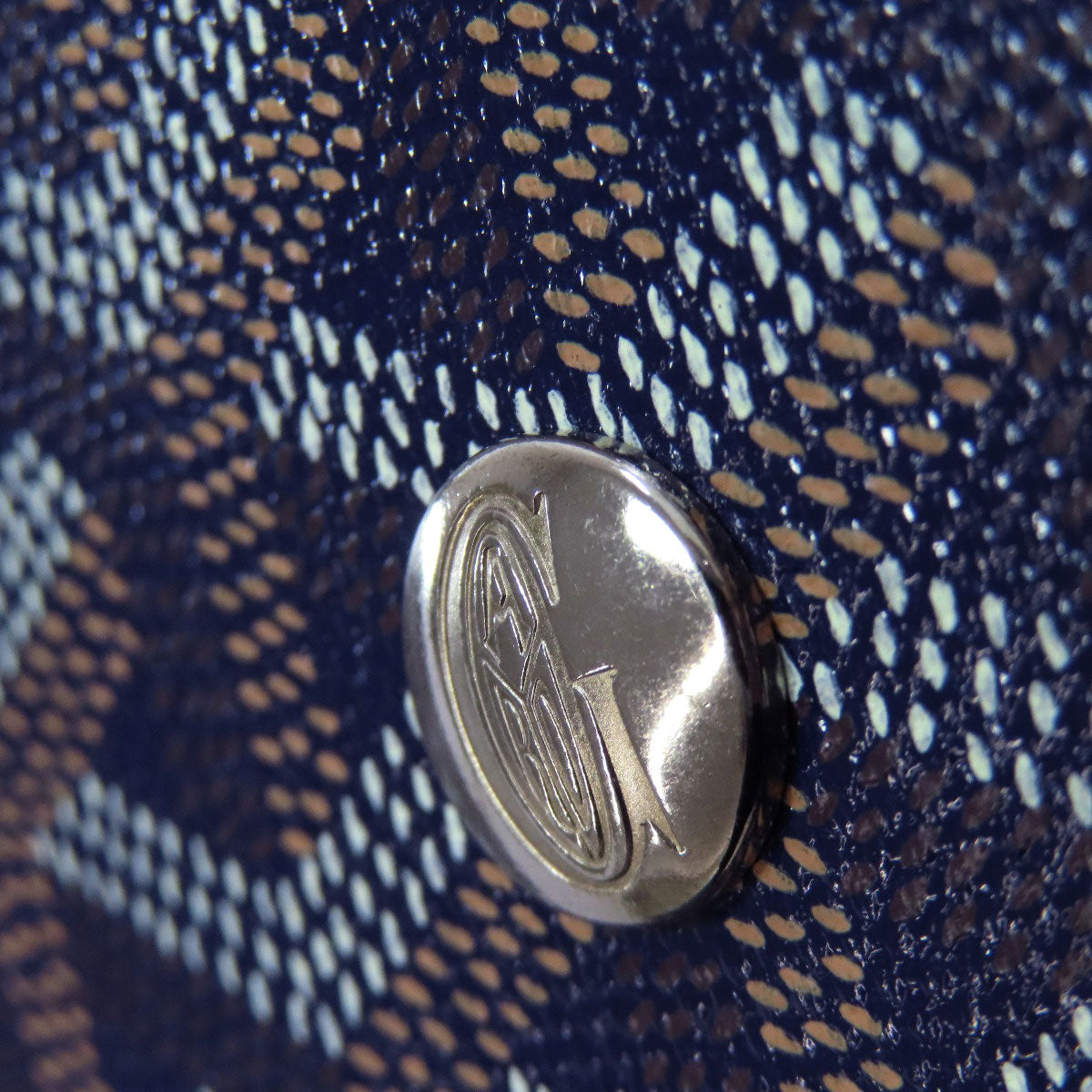Goyard Tote Bag Coated Canvas Navy Saint Louis Pm