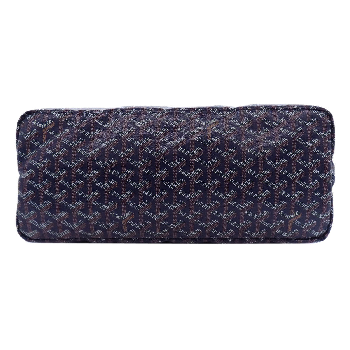 Goyard Tote Bag Coated Canvas Navy Saint Louis Pm
