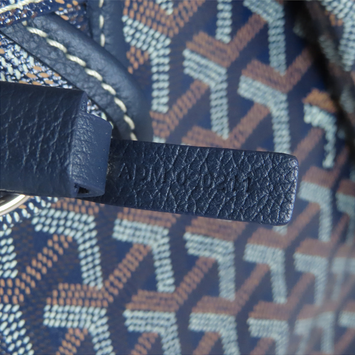 Goyard Tote Bag Coated Canvas Navy Saint Louis Pm