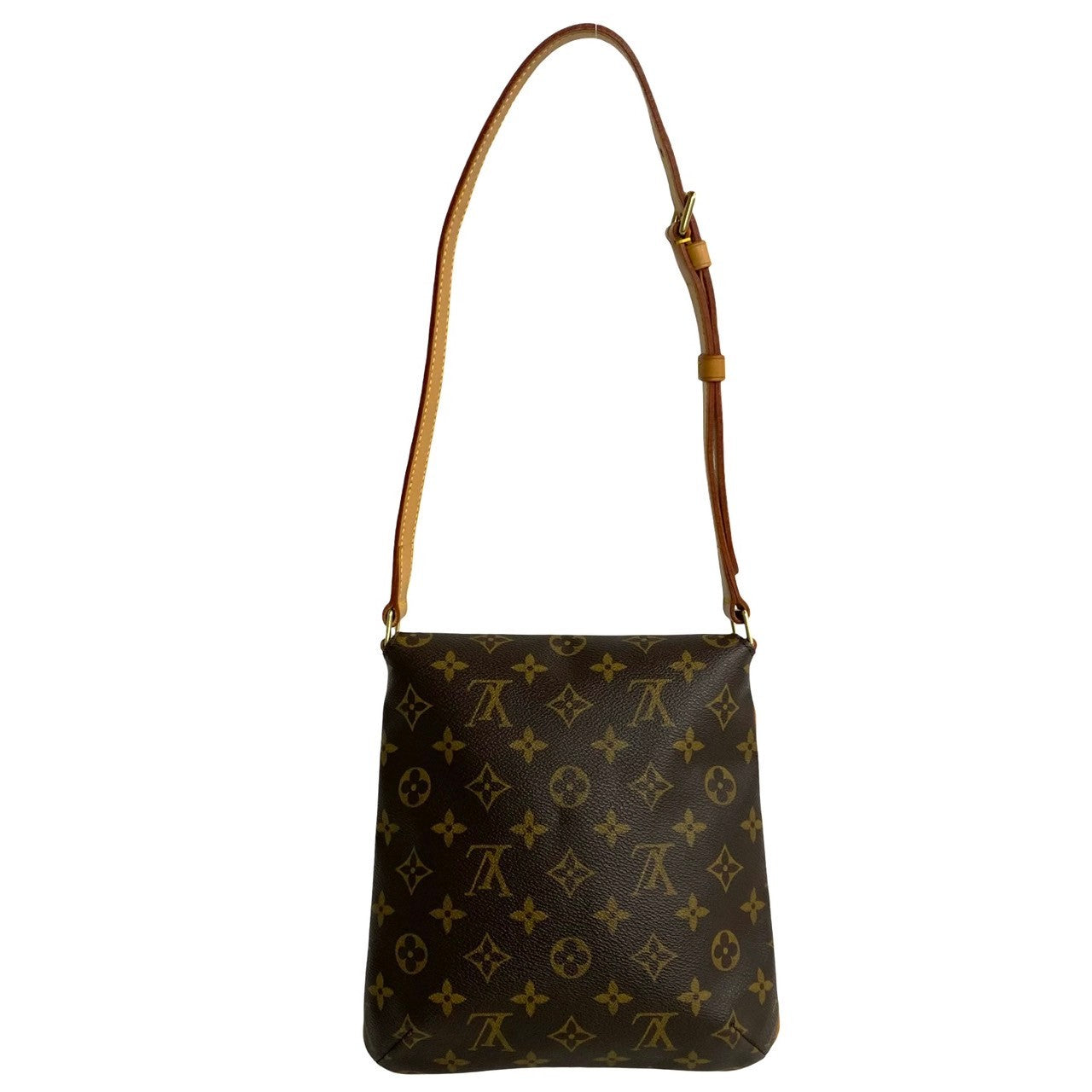 Louis Vuitton Shoulder Bag M51258 Leather Brown Monogram Musette Salsa Short