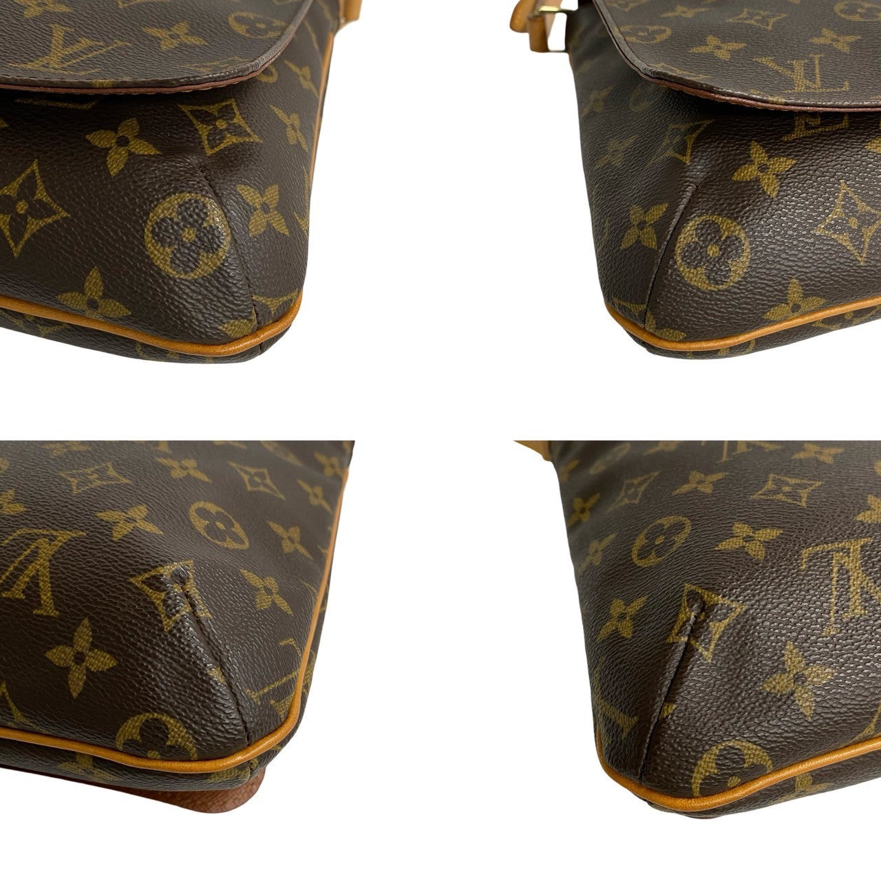 Louis Vuitton Shoulder Bag M51258 Leather Brown Monogram Musette Salsa Short