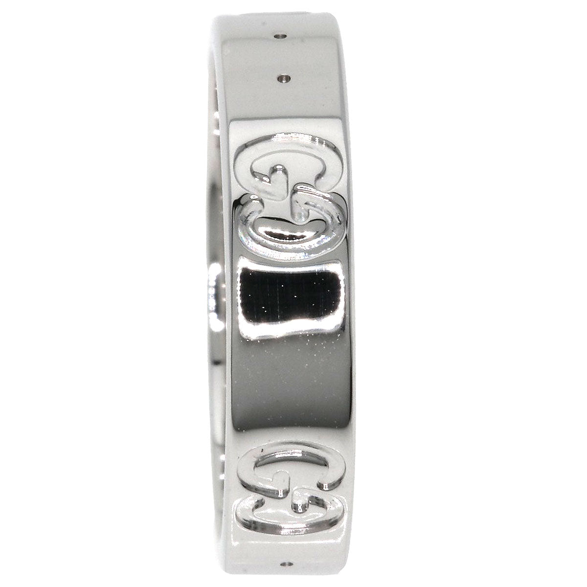 Gucci Ring K18Wg Silver Icon