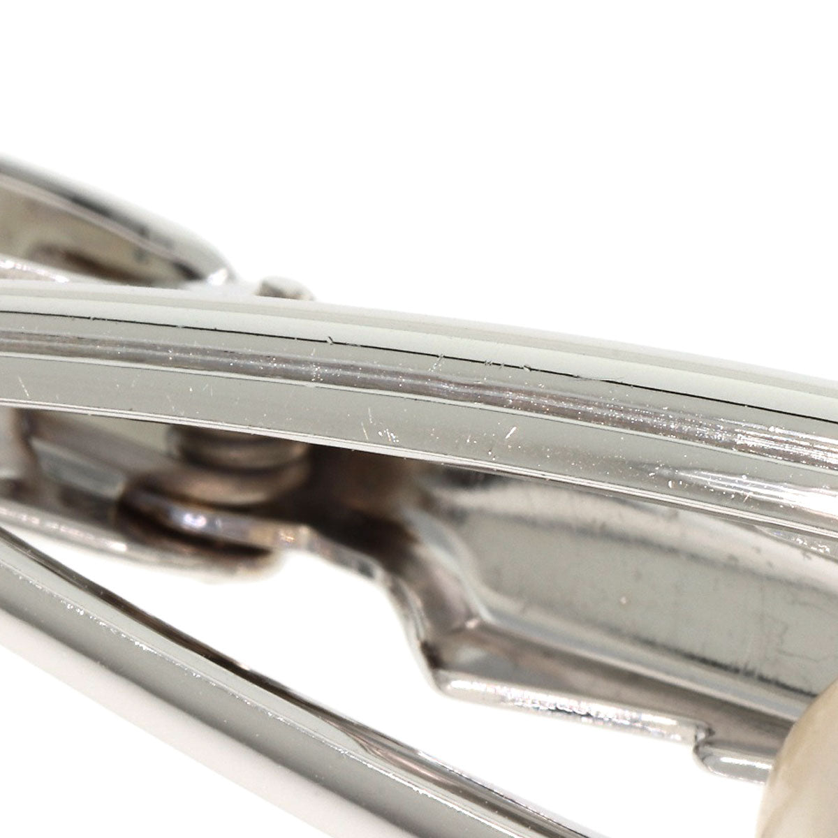 Mikimoto Tie Pin K14Wg Silver Pearl Tie Bar
