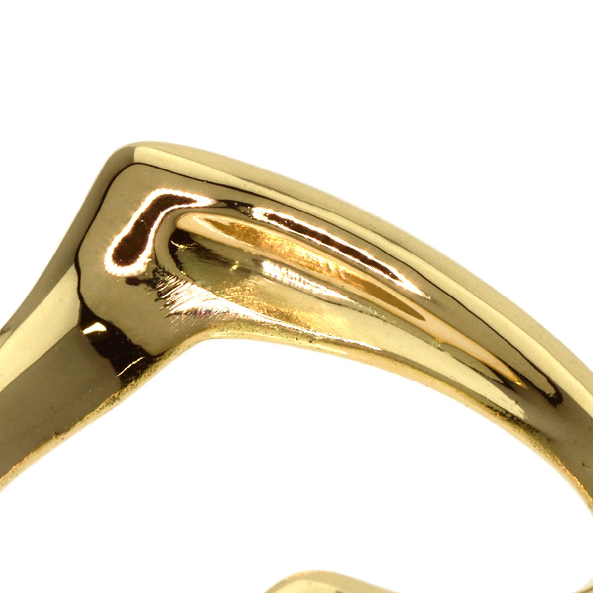 Tiffany&Co. Pendant Top 18K Yellow Gold Gold Open Heart Women