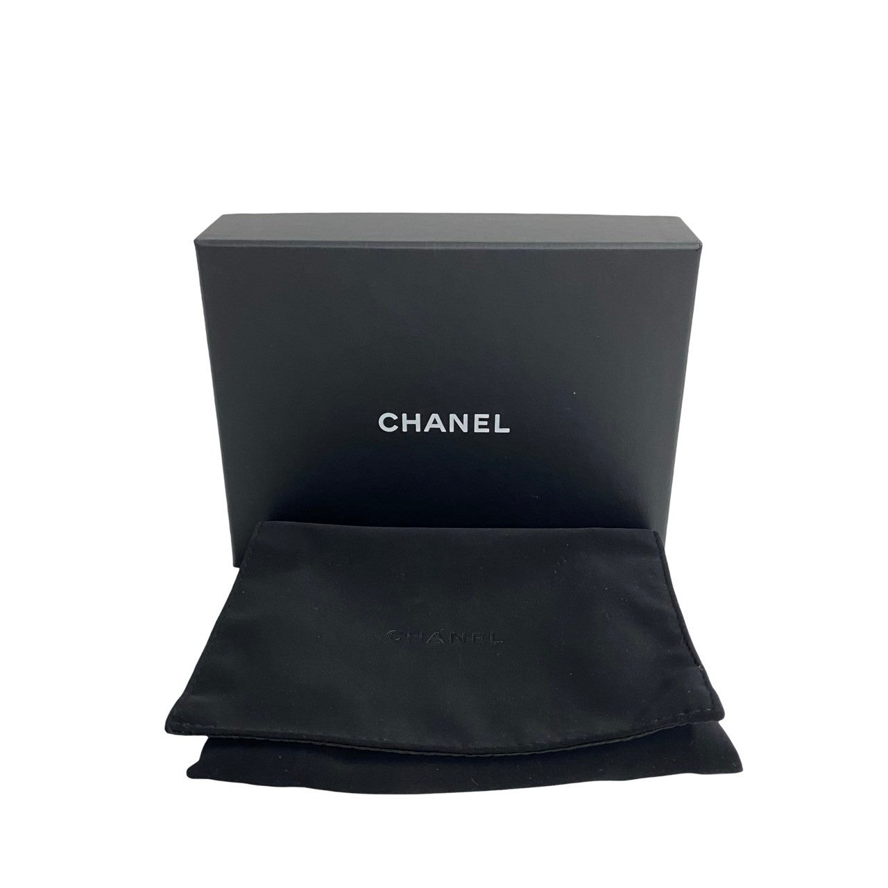 Chanel Tri-Fold Wallet Leather, Lambskin Red Coco Mark Boy Chanel Women