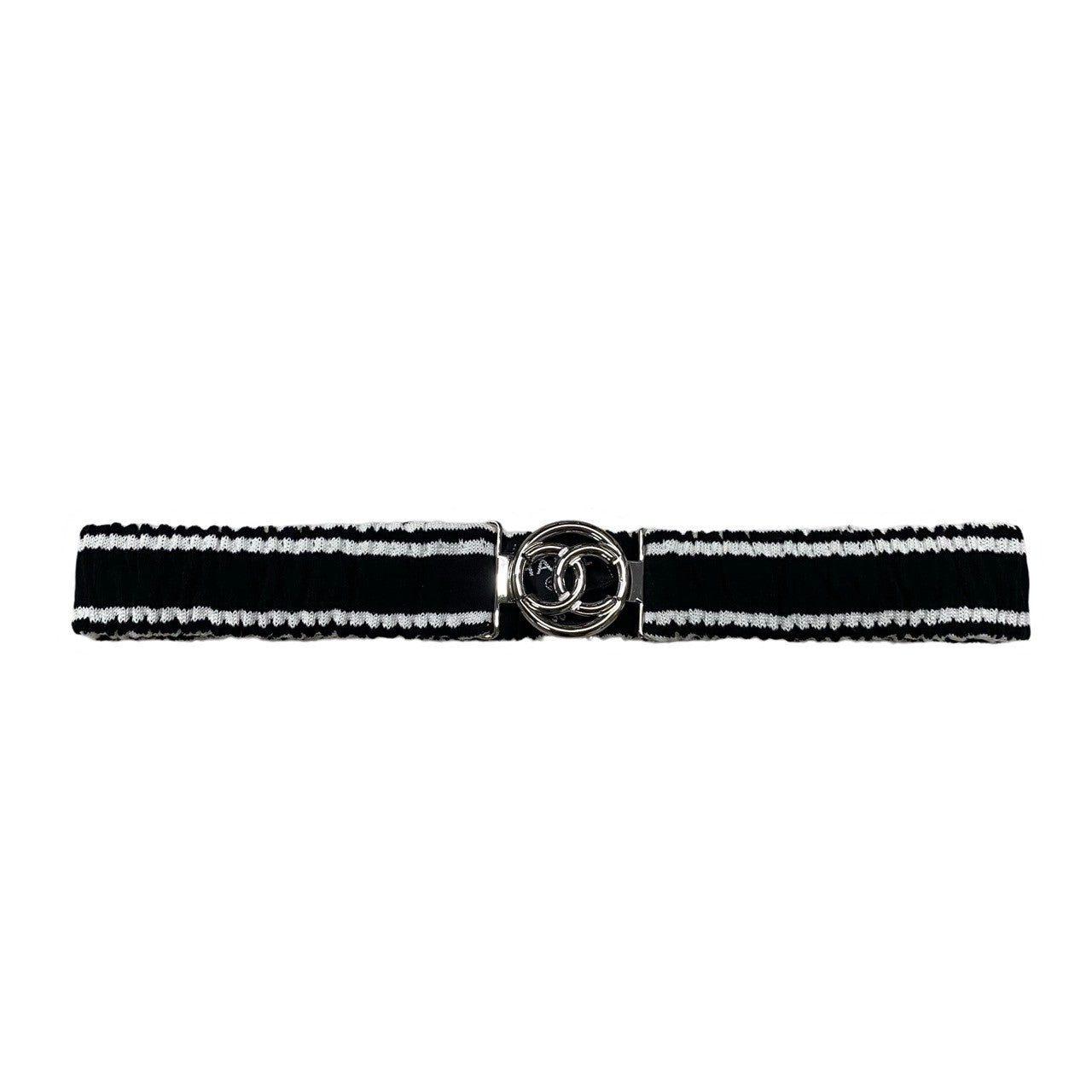 Chanel One Piece Cotton, Polyamide Black Coco Mark Belt Women 36