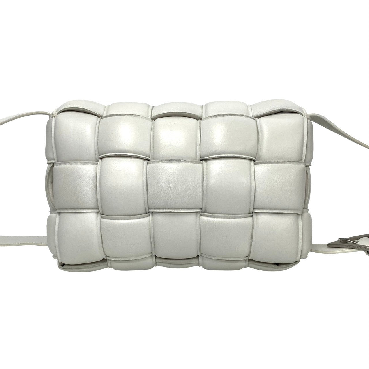Bottegaveneta Shoulder Bag Leather White Padded Cassette Women