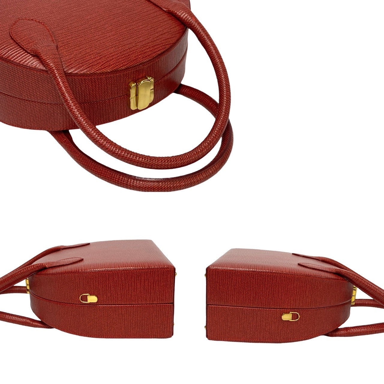 Fendi Shoulder Bag Leather Red 2Way Women
