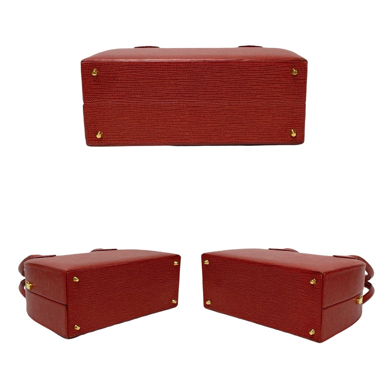 Fendi Shoulder Bag Leather Red 2Way Women