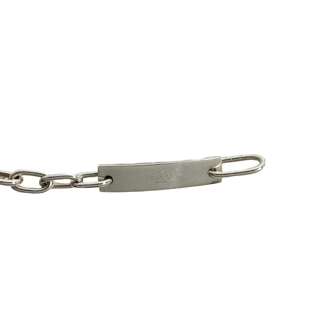 Gucci Bracelet Silver925 Silver Gucci Logo Plate Women