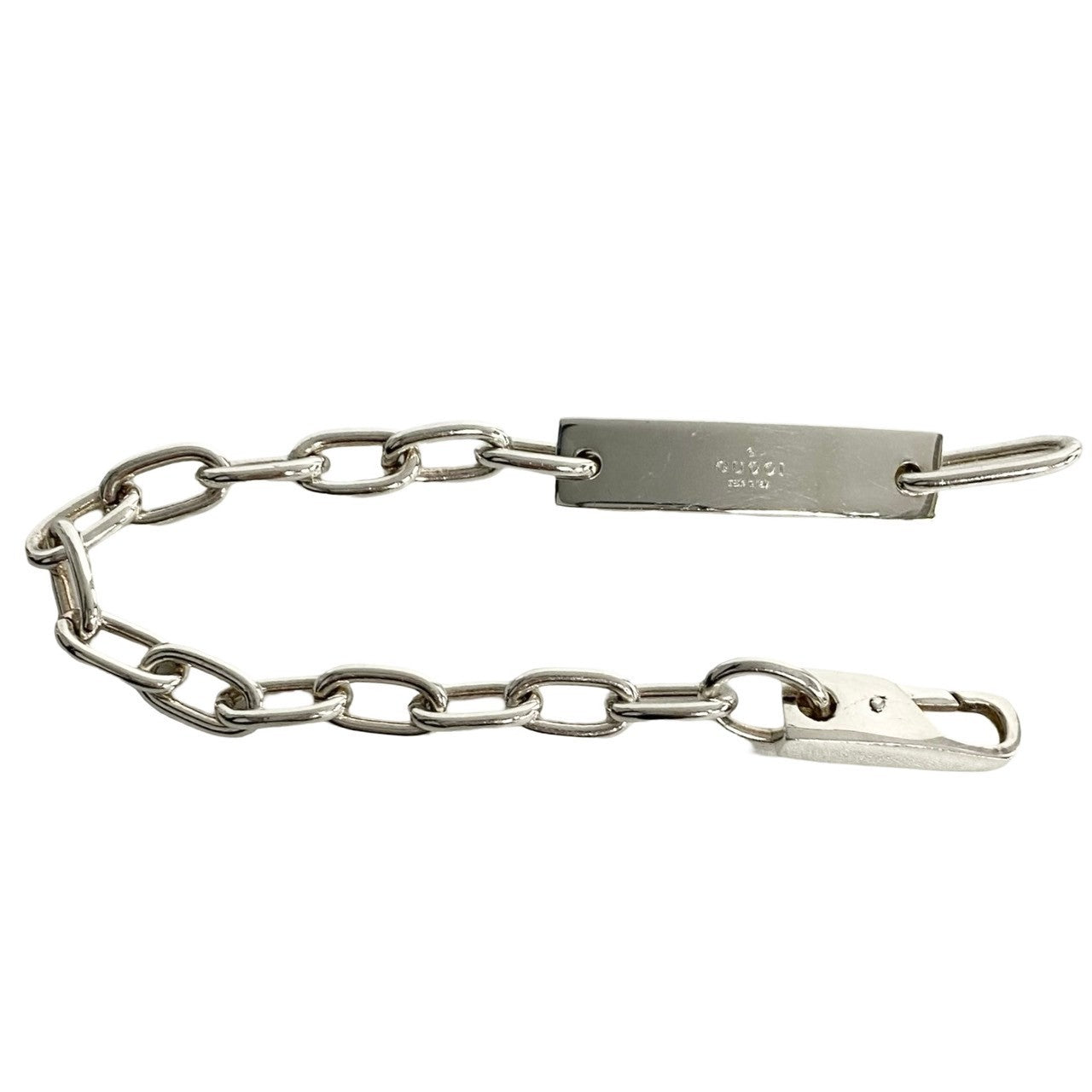 Gucci Bracelet Silver925 Silver Gucci Logo Plate Women