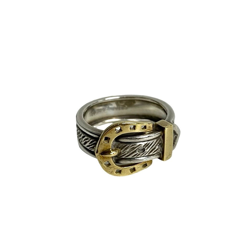 Hermes Ring Silver925, K18 Gold Silver Horseshoe Ring Women
