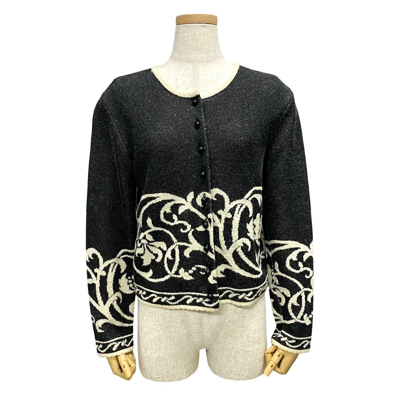 Dior Cardigan Rayon, Nylon, Acrylic, Wool Black Women L