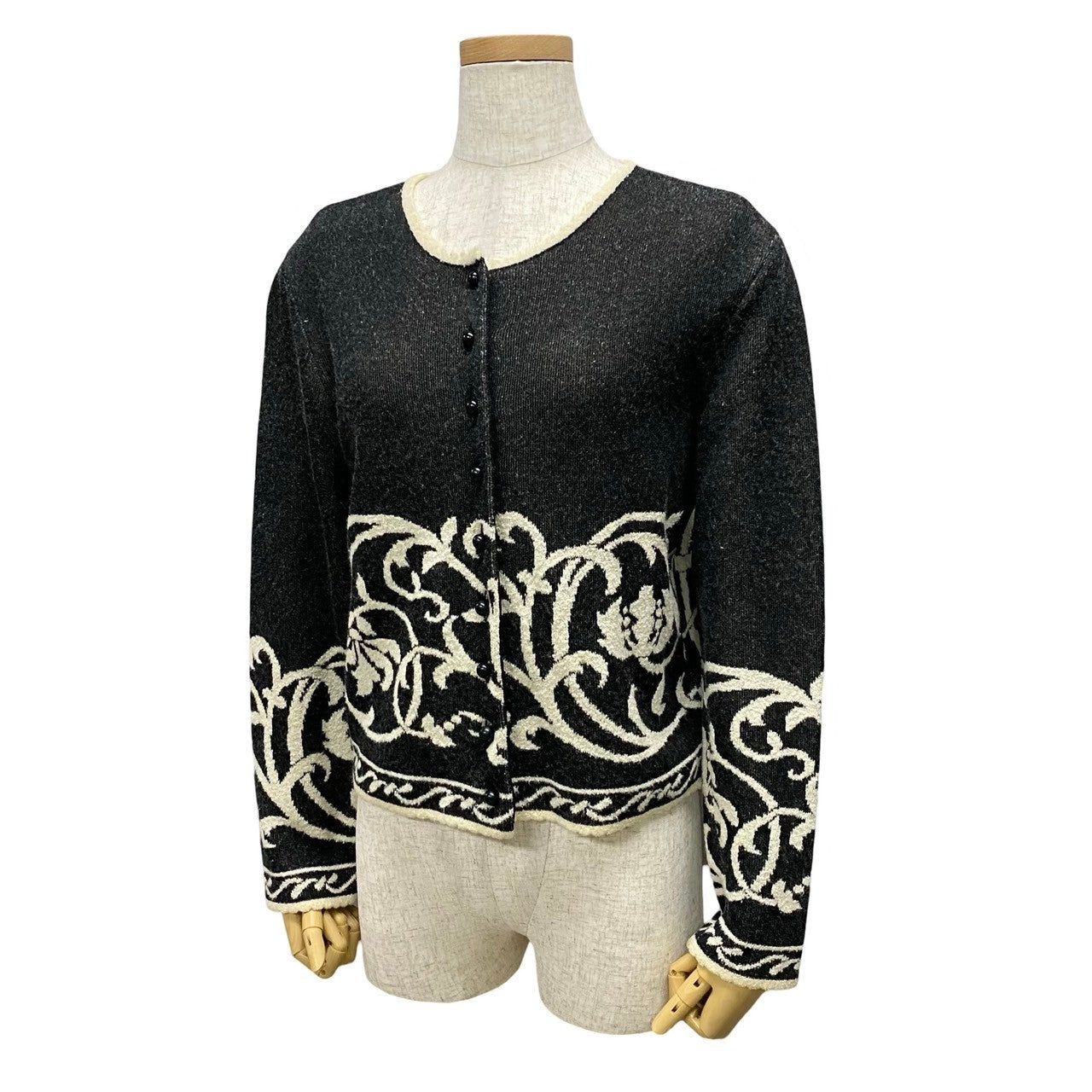 Dior Cardigan Rayon, Nylon, Acrylic, Wool Black Women L