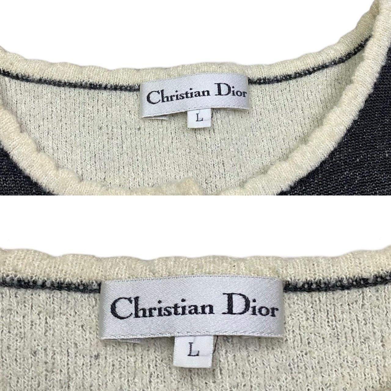 Dior Cardigan Rayon, Nylon, Acrylic, Wool Black Women L