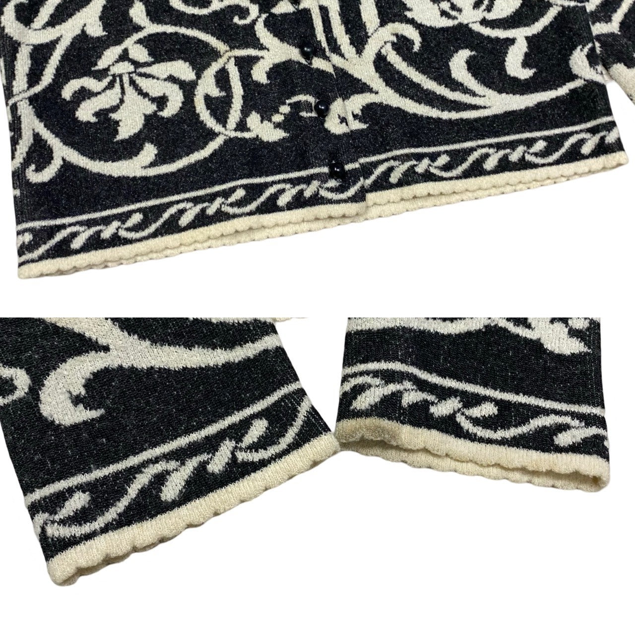 Dior Cardigan Rayon, Nylon, Acrylic, Wool Black Women L
