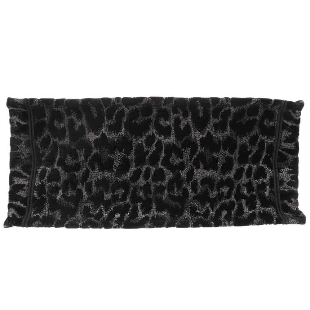 Christian Dior Tote Bag Velor Black Velour Book Tote Leopard Print Medium Tote Bag Women(Unisex)