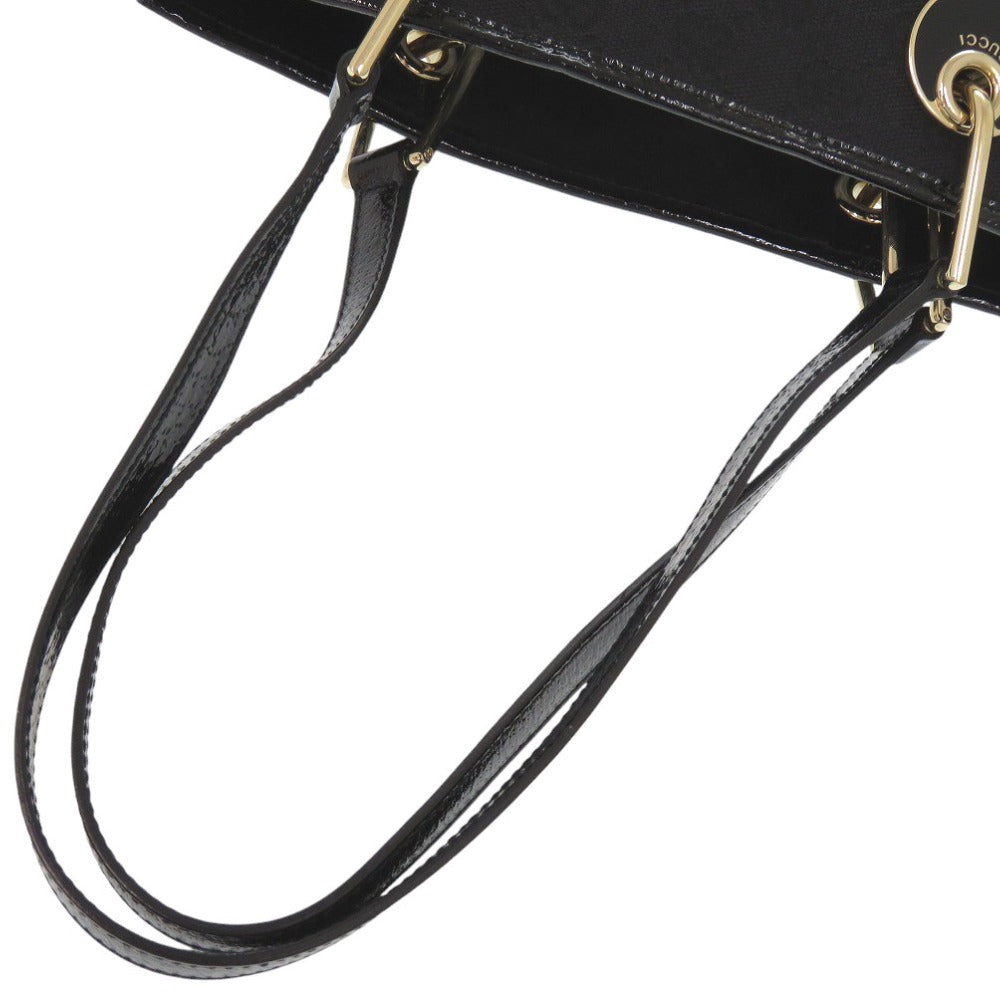 Gucci Tote Bag 120840 Gg Canvas Black Women