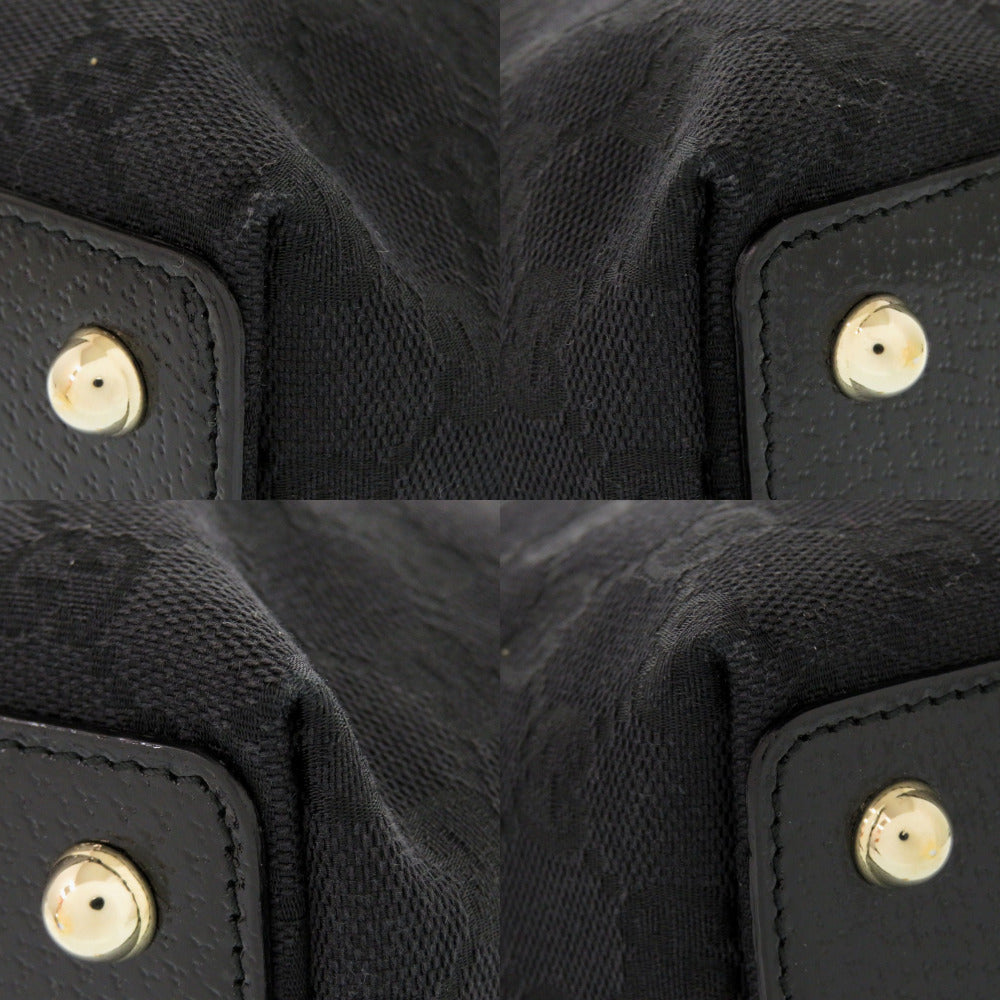 Gucci Tote Bag 120840 Gg Canvas Black Women
