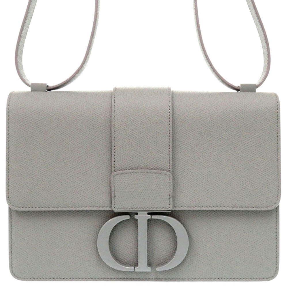 Christian Dior Shoulder Bag M9203Umos Leather Gray 30 Montaigne Women