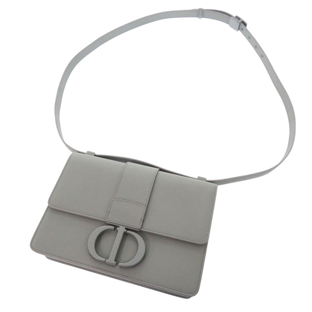 Christian Dior Shoulder Bag M9203Umos Leather Gray 30 Montaigne Women