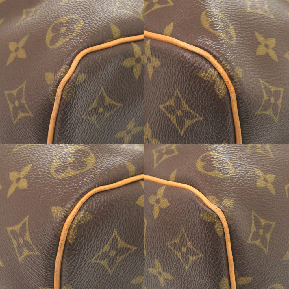 Louis Vuitton Boston Duffel Bag M41426 Monogram Canvas Brown Monogram Keepall 50 Mens