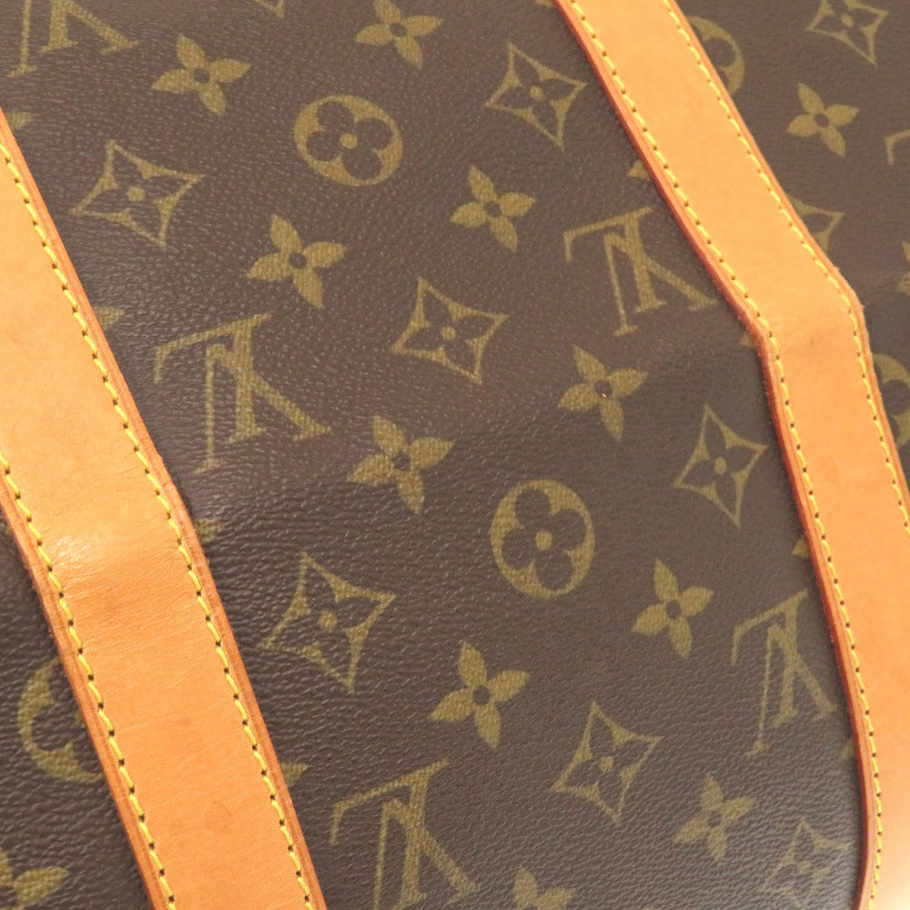 Louis Vuitton Boston Duffel Bag M41426 Monogram Canvas Brown Monogram Keepall 50 Mens