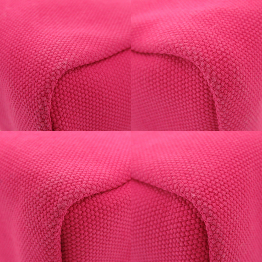 Prada Pouch Canvas Pink Triangle Logo Women