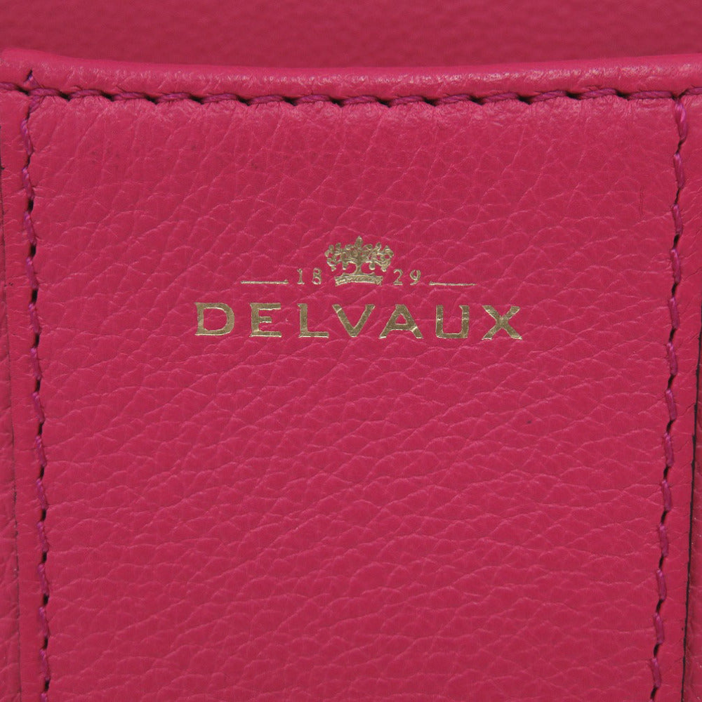 Delvaux Handbag Leather Pink Bryon Mini Women
