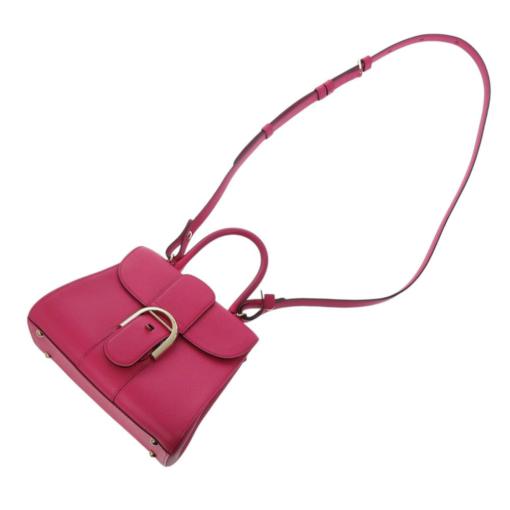 Delvaux Handbag Leather Pink Bryon Mini Women