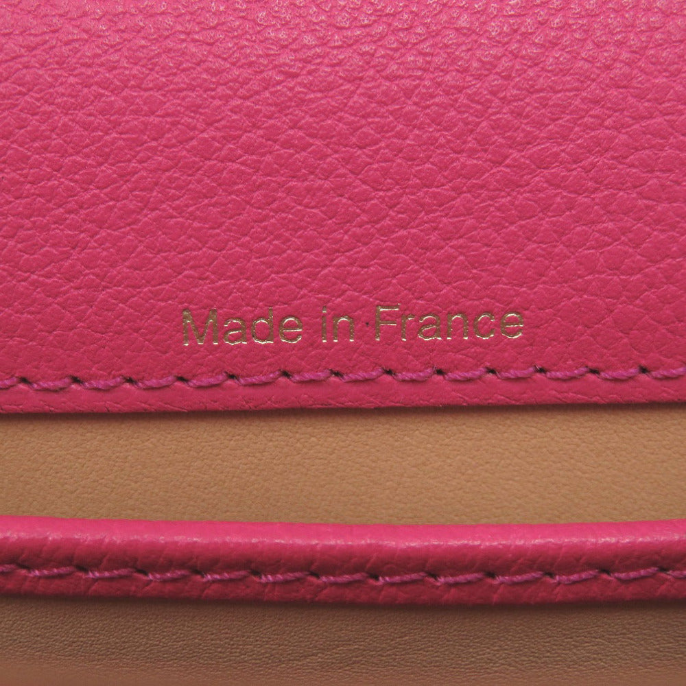 Delvaux Handbag Leather Pink Bryon Mini Women