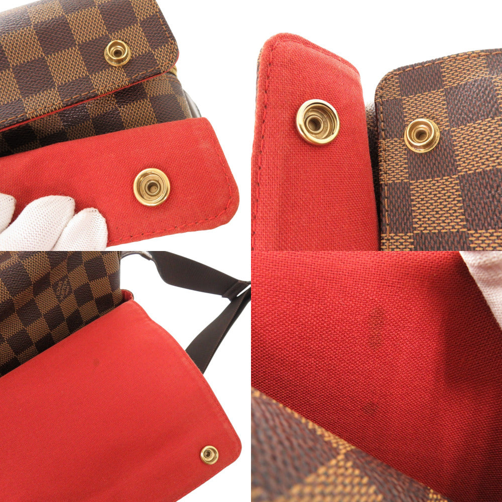 Louis Vuitton Shoulder Bag N45255 Damier Canvas Brown Damier Naviglio Mens