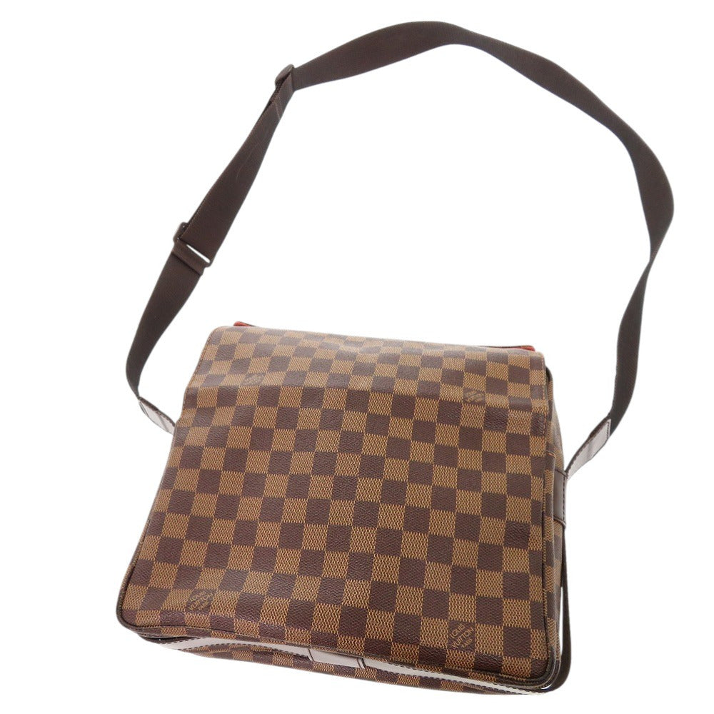 Louis Vuitton Shoulder Bag N45255 Damier Canvas Brown Damier Naviglio Mens