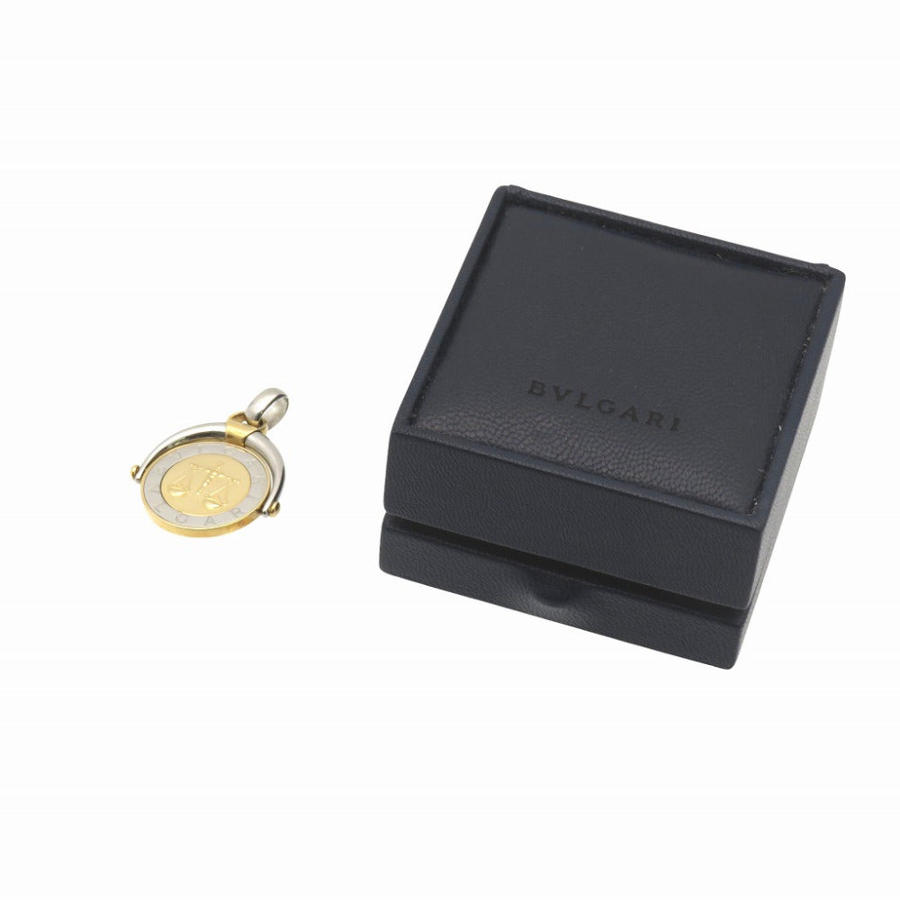 Bvlgari Pendant Top K18 Yellow Gold, Stainless Steel Gold Horoscope Libra Women