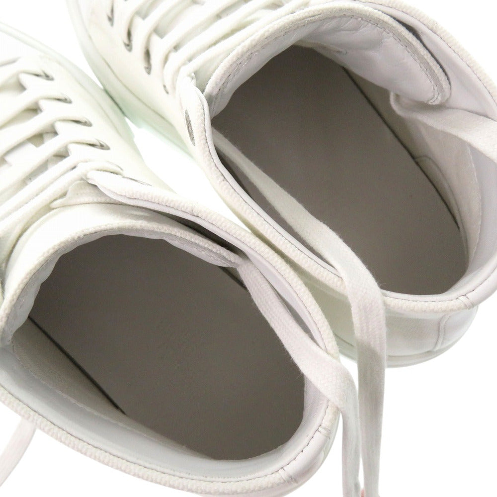 Hermes Sneakers 241178Z Cotton Canvas White Illico Embroidered Patch High Top Iriko Women 37