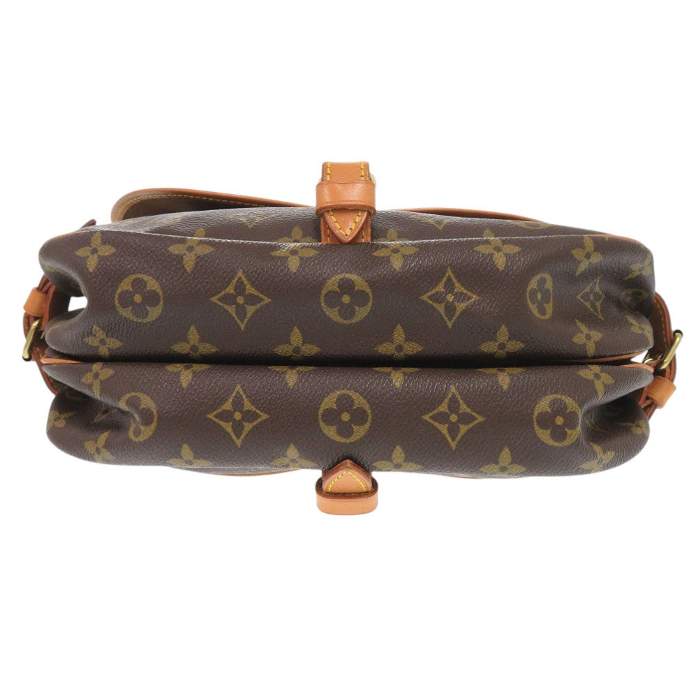 Louis Vuitton Shoulder Bag Ar1911 Monogram Canvas Brown Monogram Saumur 30 Women