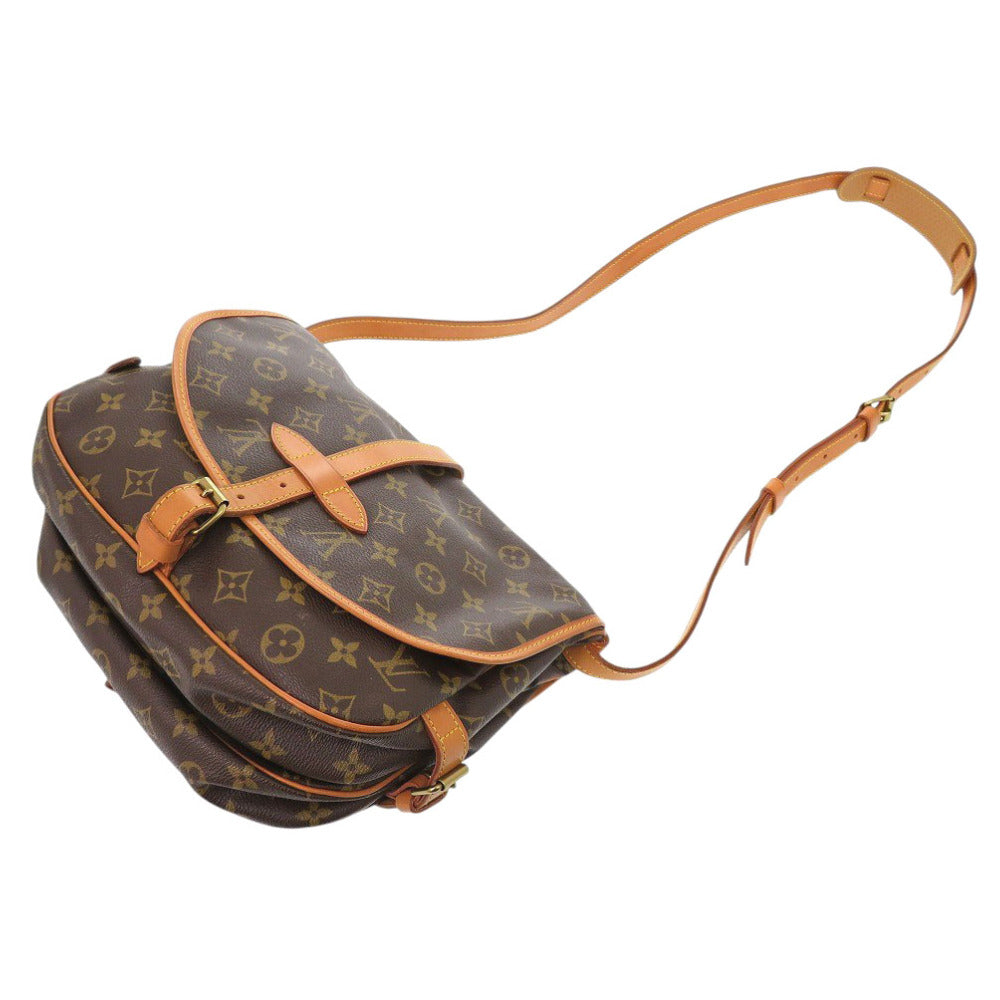 Louis Vuitton Shoulder Bag Ar1911 Monogram Canvas Brown Monogram Saumur 30 Women