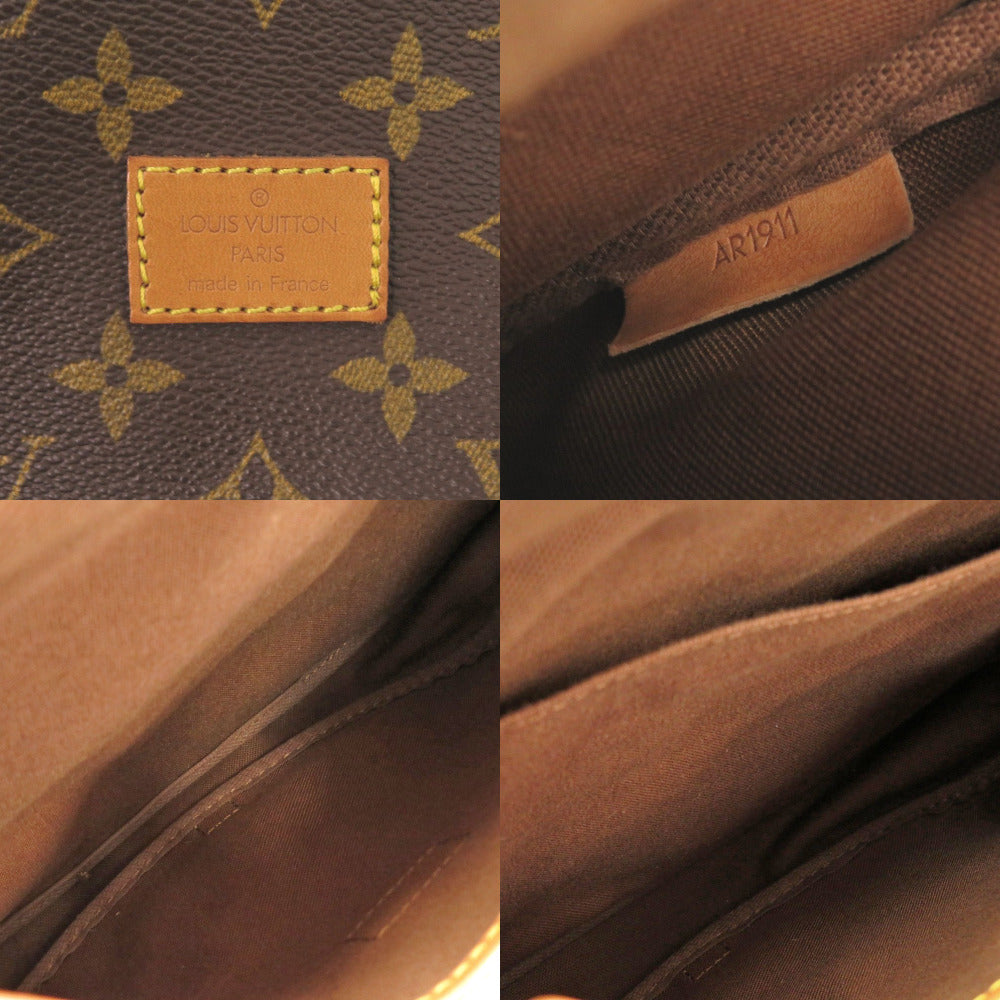 Louis Vuitton Shoulder Bag Ar1911 Monogram Canvas Brown Monogram Saumur 30 Women
