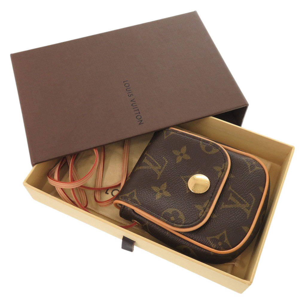 Louis Vuitton Shoulder Bag M60018 Monogram Canvas Brown Monogram Pochette Cancun Women