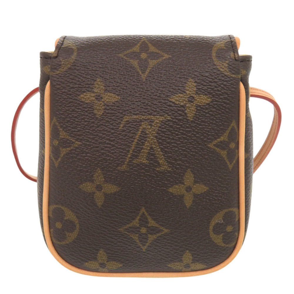 Louis Vuitton Shoulder Bag M60018 Monogram Canvas Brown Monogram Pochette Cancun Women