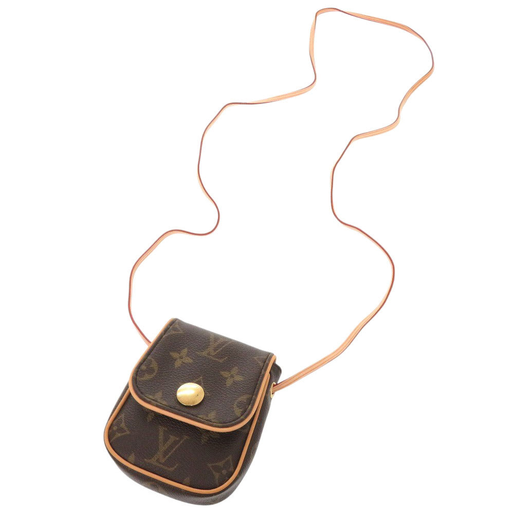 Louis Vuitton Shoulder Bag M60018 Monogram Canvas Brown Monogram Pochette Cancun Women