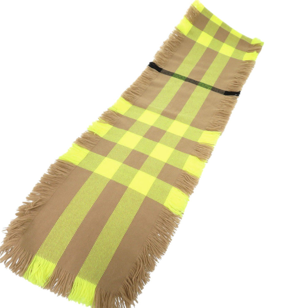 Burberry Scarf Wool Brown Burberry Check Women