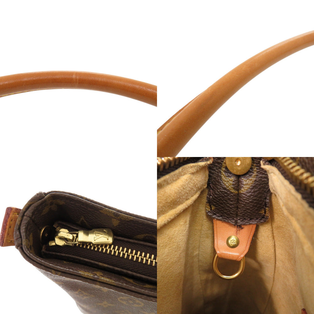 Louis Vuitton Shoulder Bag M51145 Monogram Canvas Brown Monogram Loopinggm Women