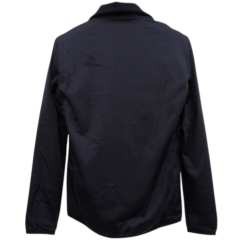 Hermes Nylon Jacket 800165E Nylon Navy Warm-Up Fleece Jacket Mens S