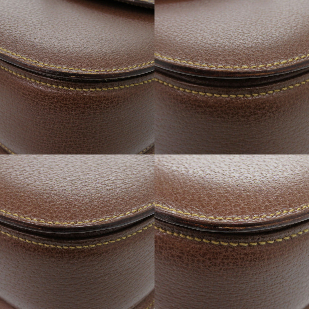 Gucci Handbag 000 926 0633 Leather Brown 2Way Bamboo Women